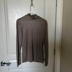 Ann Taylor Women's Metallic Turtleneck